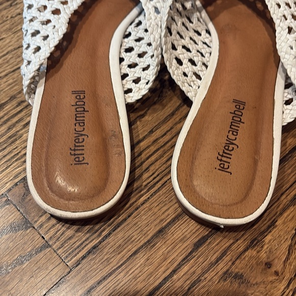 Jeffrey Cambell white woven mules size 10 - Picture 4 of 6